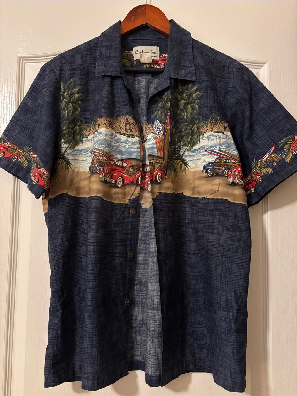 vintage Bishop Street Hawaiian button-up shirt size large
